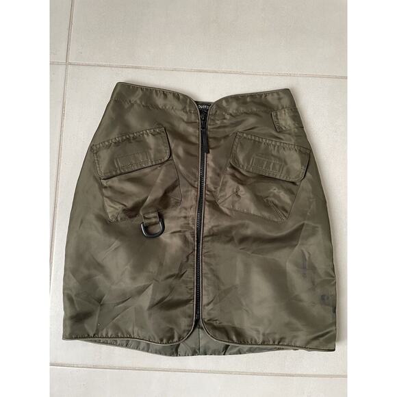 Urban Outfitters Cargo Skirt Mini Zip Front - Picture 1 of 8